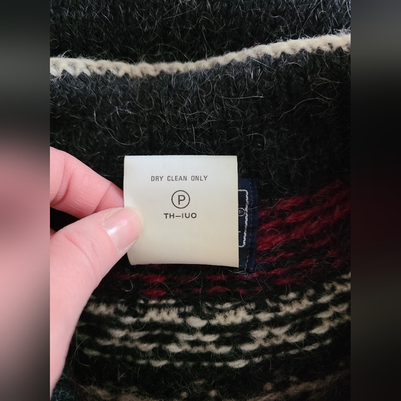 VINTAGE WOOLRICH WOOL MOHAIR GRAY PINK NORDIC CARDIGAN SWEATER SIZE M ARCTIC - Picture 10 of 10